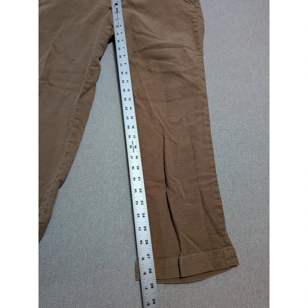 Brooks Brothers Men's Khaki 38x30 Hudson Cotton Chinos Flat Front Italian Fabric